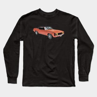 Orange Vintage Muscle Car Long Sleeve T-Shirt